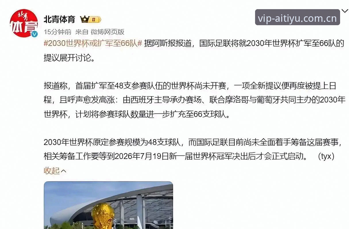 世界杯扩军到66队，中国男足的机会真的来了吗？